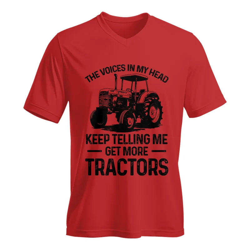 Image of Get More Tractors 14 - Unisex Jersey Short Sleeve V-Neck Tee