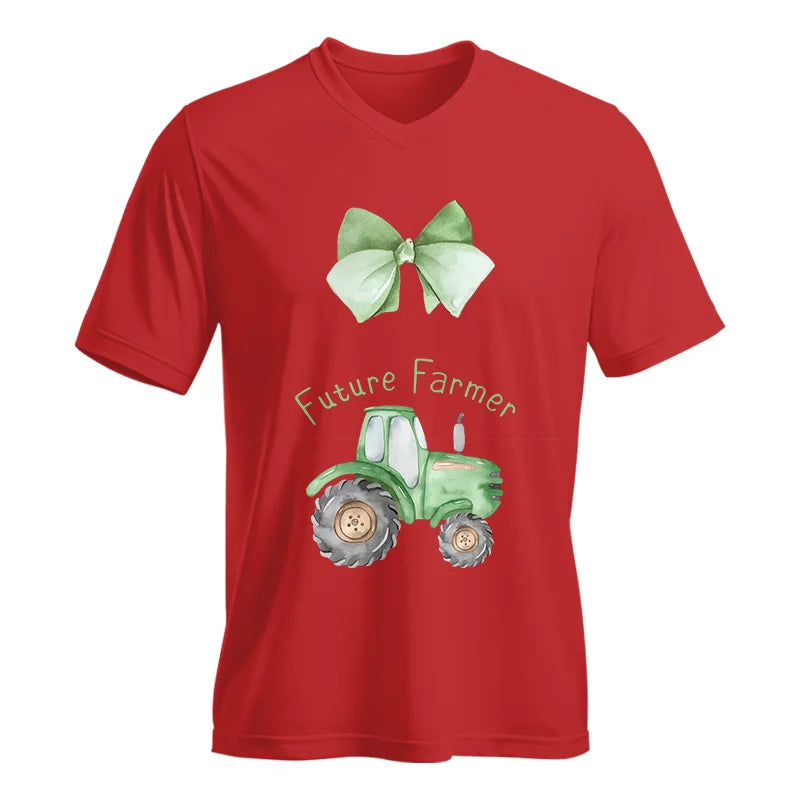 Image of Green Future Farmer - Unisex Jersey Short Sleeve V-Neck Tee