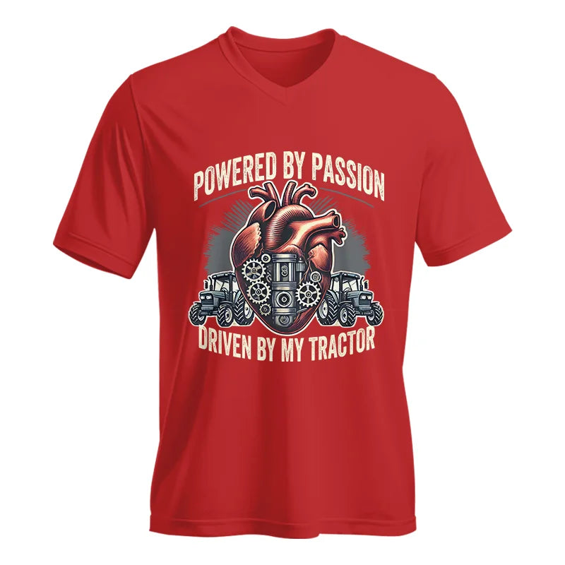 Powered By Passion 2 - Unisex Jersey Short Sleeve V-Neck Tee