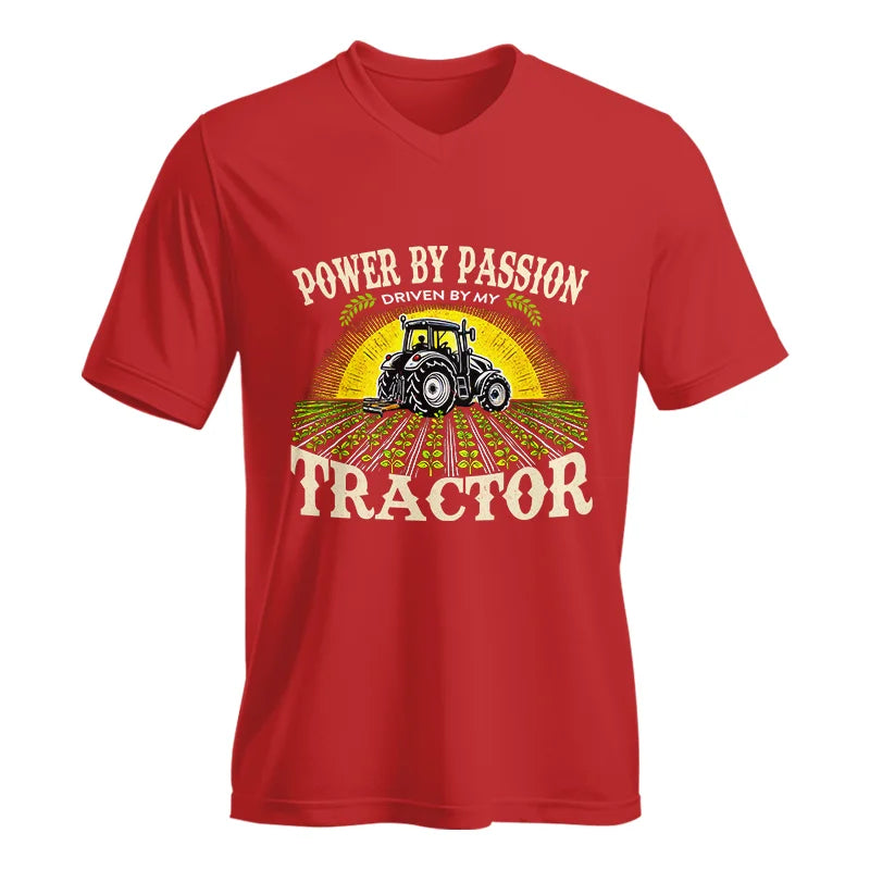 Powered By Passion 3 - Unisex Jersey Short Sleeve V-Neck Tee