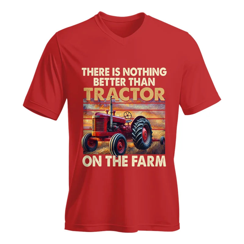 There Is Nothing Better Than Tractor On The Farm 1 - Unisex Jersey Short Sleeve V-Neck Tee