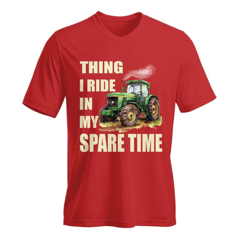 Things I Ride In My Spare Time 1 - Unisex Jersey Short Sleeve V-Neck Tee