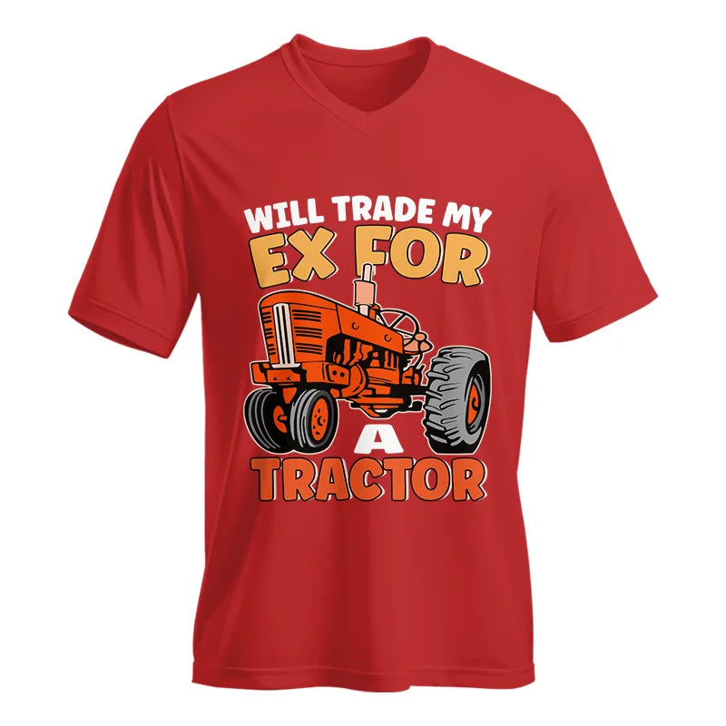 Will Trade My Ex For Tractor - Unisex Jersey Short Sleeve V-Neck Tee