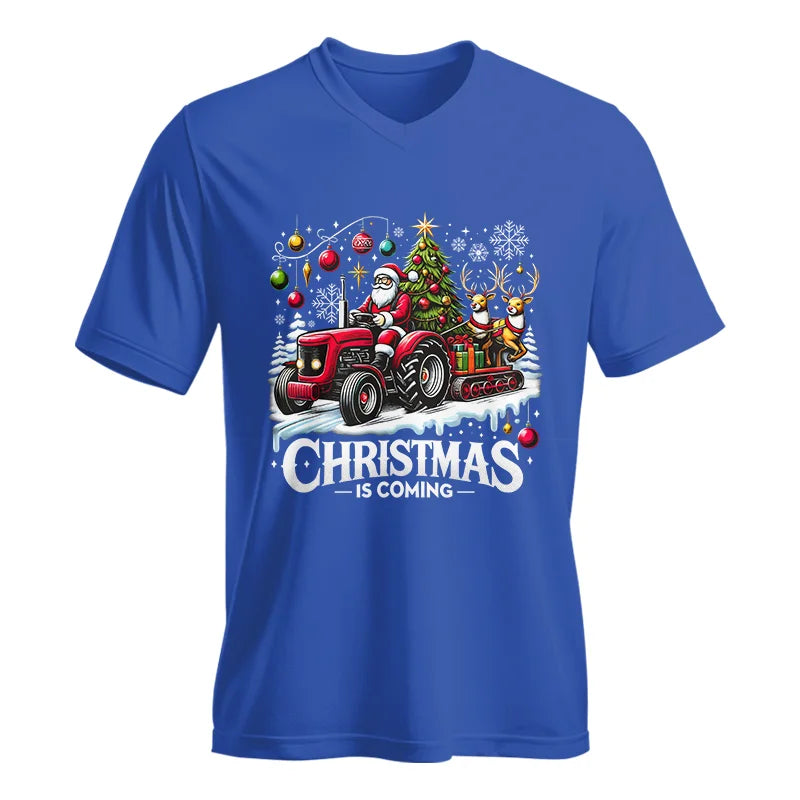 Image of Christmas Is Coming 1 - Unisex Jersey Short Sleeve V-Neck Tee