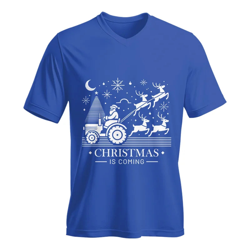 Christmas Is Coming 3 - Unisex Jersey Short Sleeve V-Neck Tee