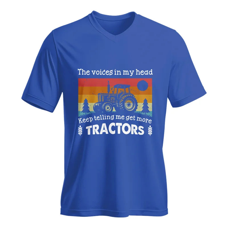 Image of Get More Tractors 13 - Unisex Jersey Short Sleeve V-Neck Tee