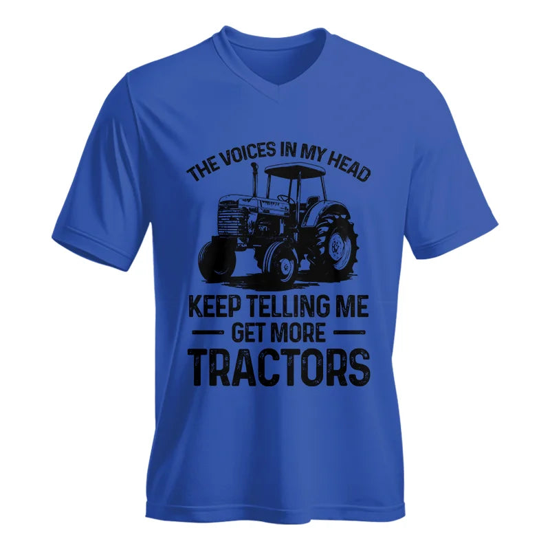 Image of Get More Tractors 14 - Unisex Jersey Short Sleeve V-Neck Tee