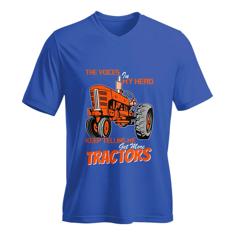 Image of Get More Tractors 3 - Unisex Jersey Short Sleeve V-Neck Tee