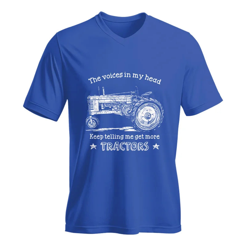 Image of Get More Tractors 8 - Unisex Jersey Short Sleeve V-Neck Tee