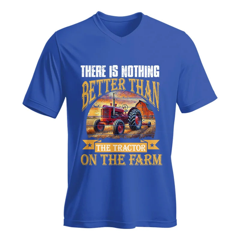 There Is Nothing Better Than Tractor On The Farm 2 - Unisex Jersey Short Sleeve V-Neck Tee