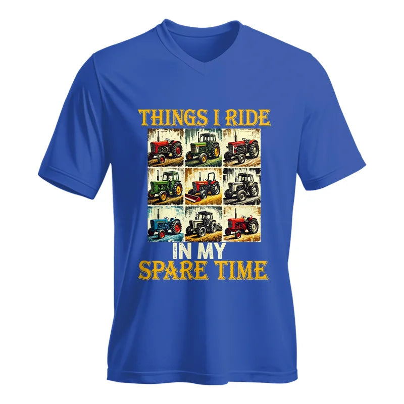 Image of Things I Ride In My Spare Time 2 - Unisex Jersey Short Sleeve V-Neck Tee