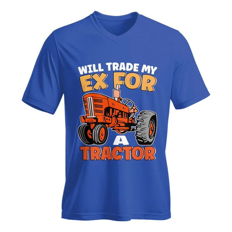 Will Trade My Ex For Tractor - Unisex Jersey Short Sleeve V-Neck Tee