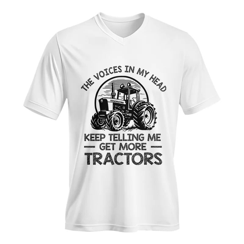 Get More Tractor 2 - Unisex Jersey Short Sleeve V-Neck Tee