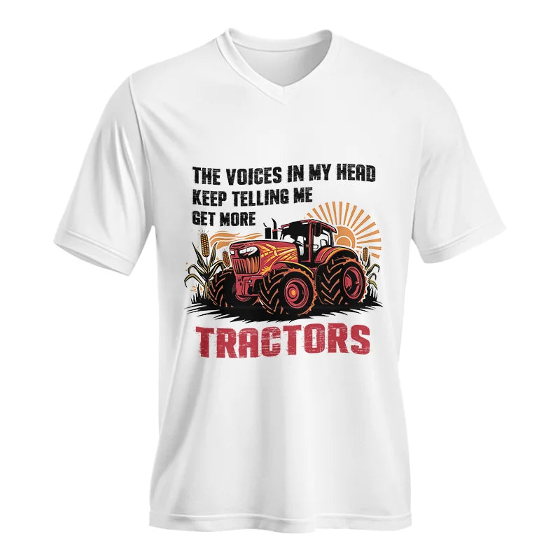 Get More Tractors 10 - Unisex Jersey Short Sleeve V-Neck Tee