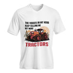 Get More Tractors 10 - Unisex Jersey Short Sleeve V-Neck Tee