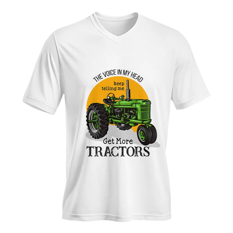 Image of Get More Tractors 11 - Unisex Jersey Short Sleeve V-Neck Tee