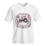 I Find You Very Attractive Pink Cherry - Unisex Jersey Short Sleeve V-Neck Tee