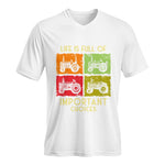 Life Is Full Of Important Choices 33 - Unisex Jersey Short Sleeve V-Neck Tee