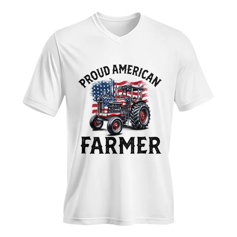 Image of Patriot Tractor - Unisex Jersey Short Sleeve V-Neck Tee