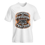 Powered By Passion Driven By My Tractor 5 - Unisex Jersey Short Sleeve V-Neck Tee