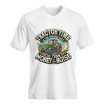 Tractor Time To Turn Money Into Noise - Unisex Jersey Short Sleeve V-Neck Tee