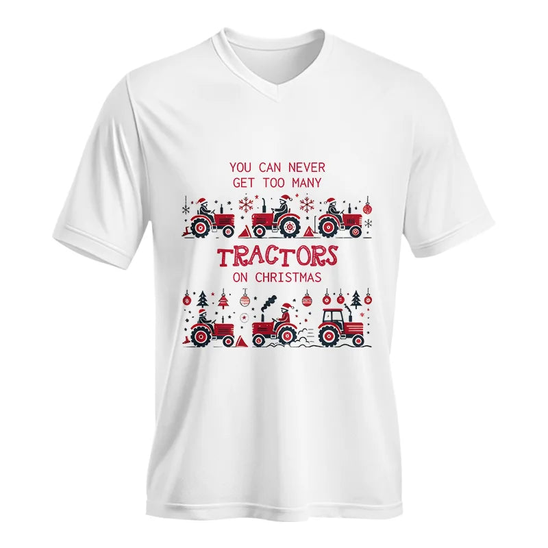 You Can Never Get Too Many Tractors On Christmas 2 - Unisex Jersey Short Sleeve V-Neck Tee