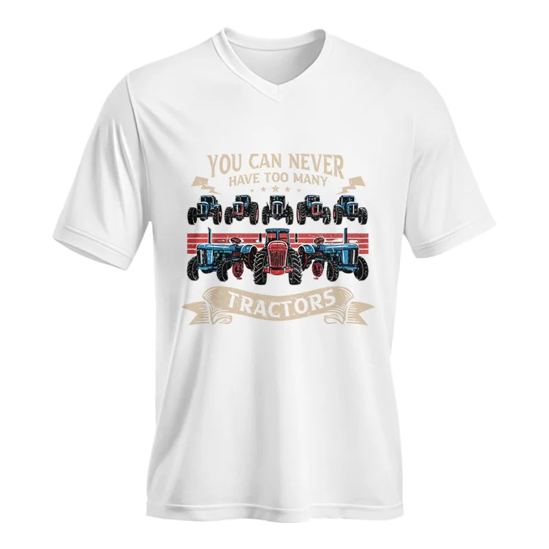 Image of You Can Never Have Too Many Tractor - Unisex Jersey Short Sleeve V-Neck Tee