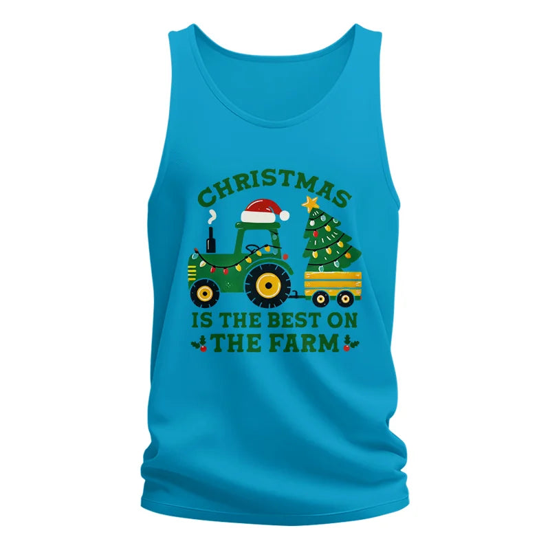 Christmas Is The Best On The Farm - Unisex Jersey Tank