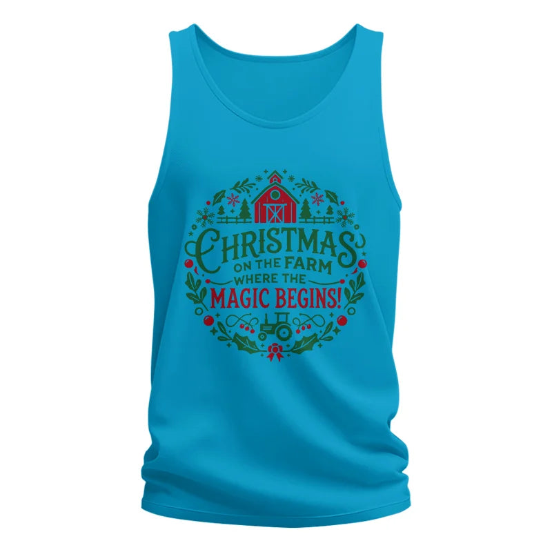 Image of Christmas on the Farm Where the Magic Begins! 2 - Unisex Jersey Tank