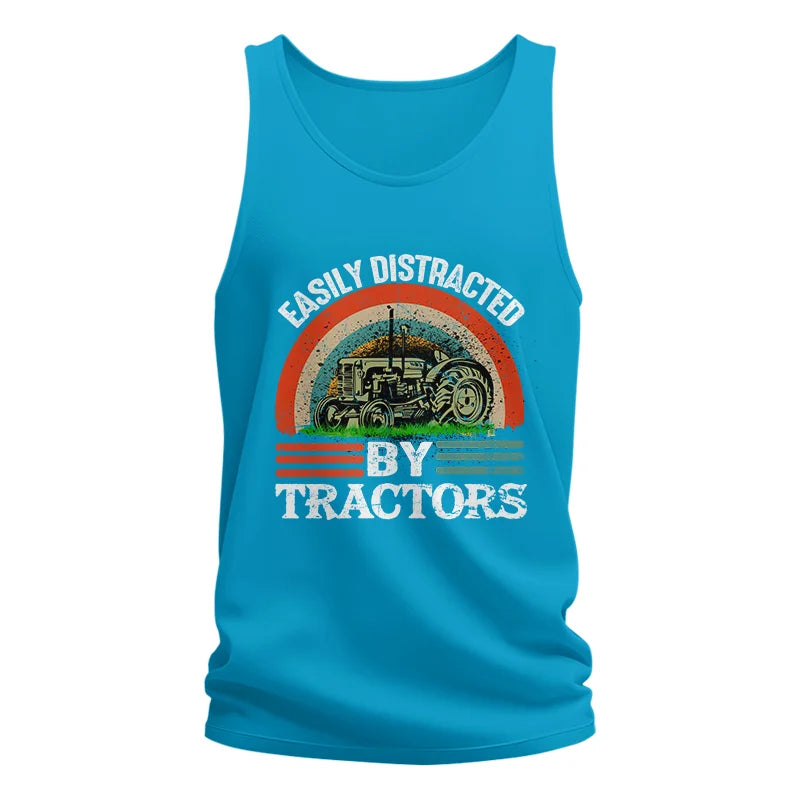 Easily Distracted By Tractors - Unisex Jersey Tank