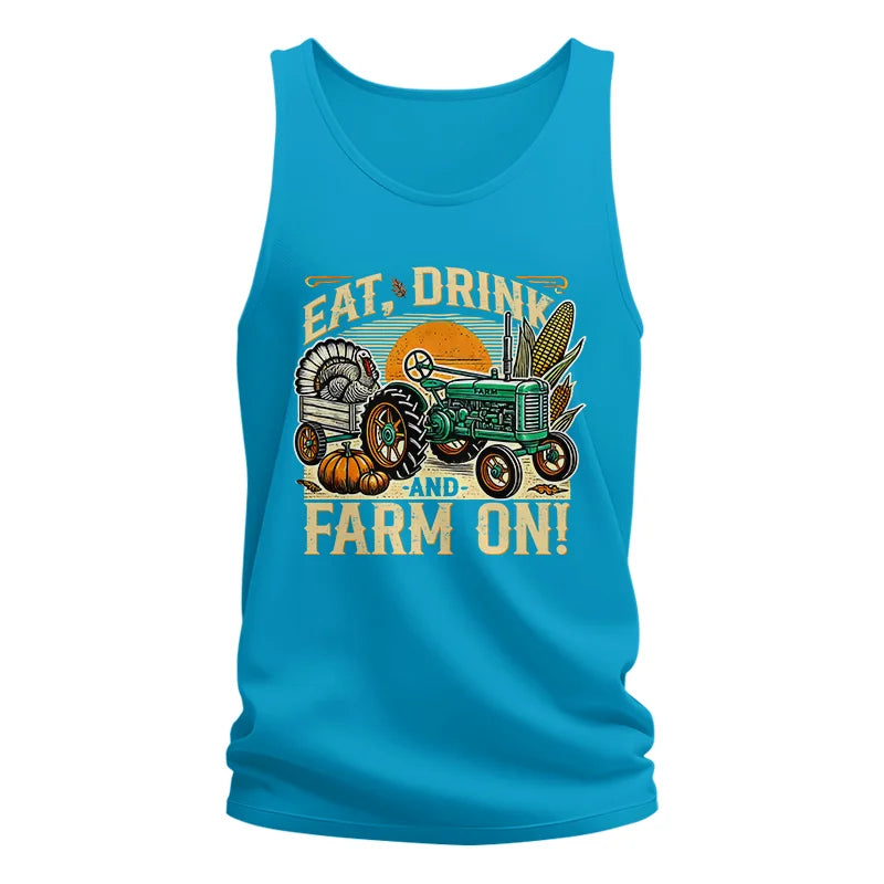 Eat Drink and Farm On - Unisex Jersey Tank