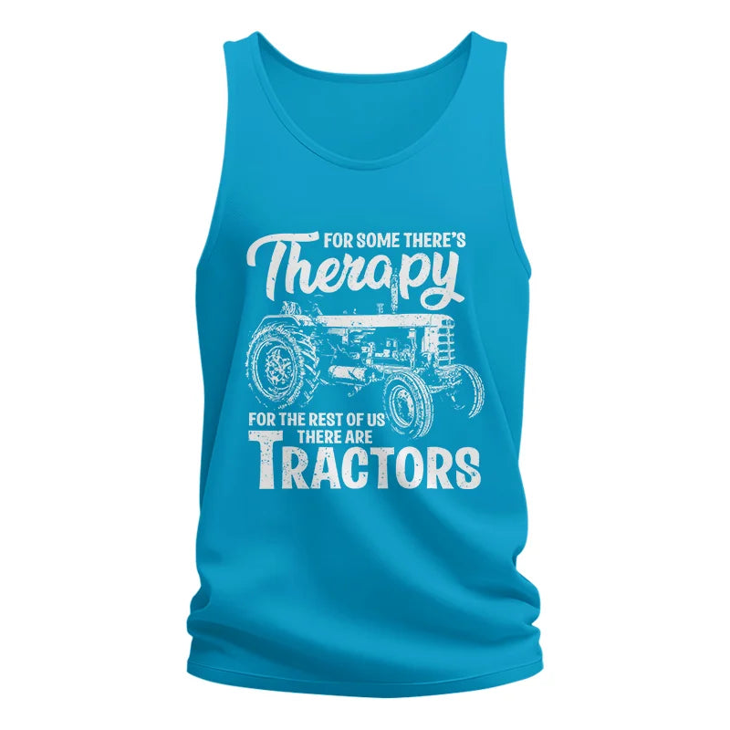 Funny Farmer Therapy Vintage Tractor Lover - Unisex Jersey Tank