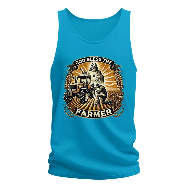 God Bless The Farmer 2 - Unisex Jersey Tank