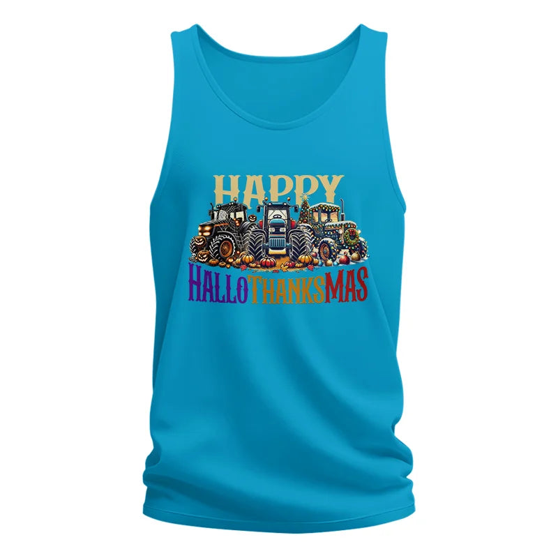 Image of Happy HalloThanksMas - Unisex Jersey Tank