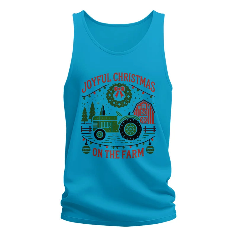 Image of Joyful Christmas On The Farm 3 - Unisex Jersey Tank