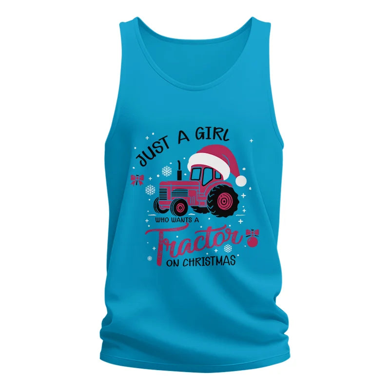 Just A Girl Who Want A Tractor On Christmas - Unisex Jersey Tank