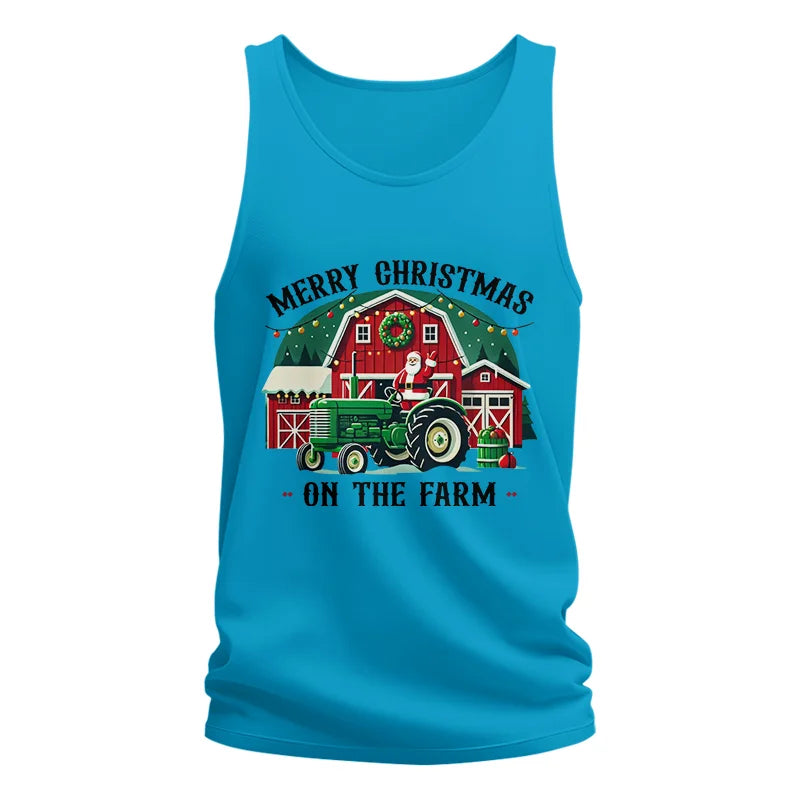 Merry Christmas On The Farm 1 - Unisex Jersey Tank