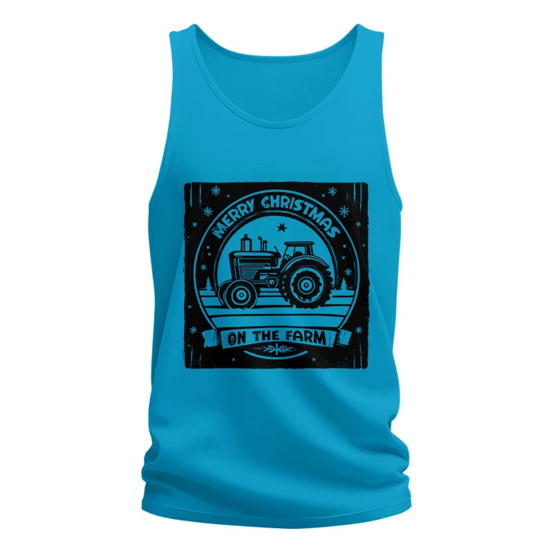 Merry Chritmas On The Farm 5 - Unisex Jersey Tank