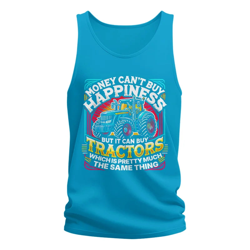 Image of Money Can't Buy Happiness Can Buy Tractors - Unisex Jersey Tank