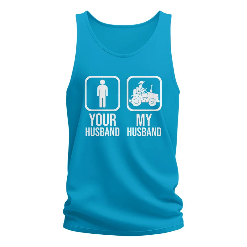 My Husband Is Cooler Than Yours Funny Farm Tractor 1 - Unisex Jersey Tank