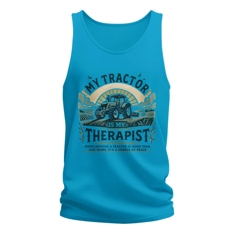 Image of My Tractor Is My Therapist - Unisex Jersey Tank