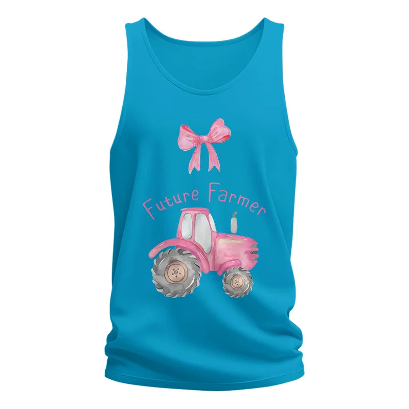 Pink Tractor For Future Farmer - Unisex Jersey Tank