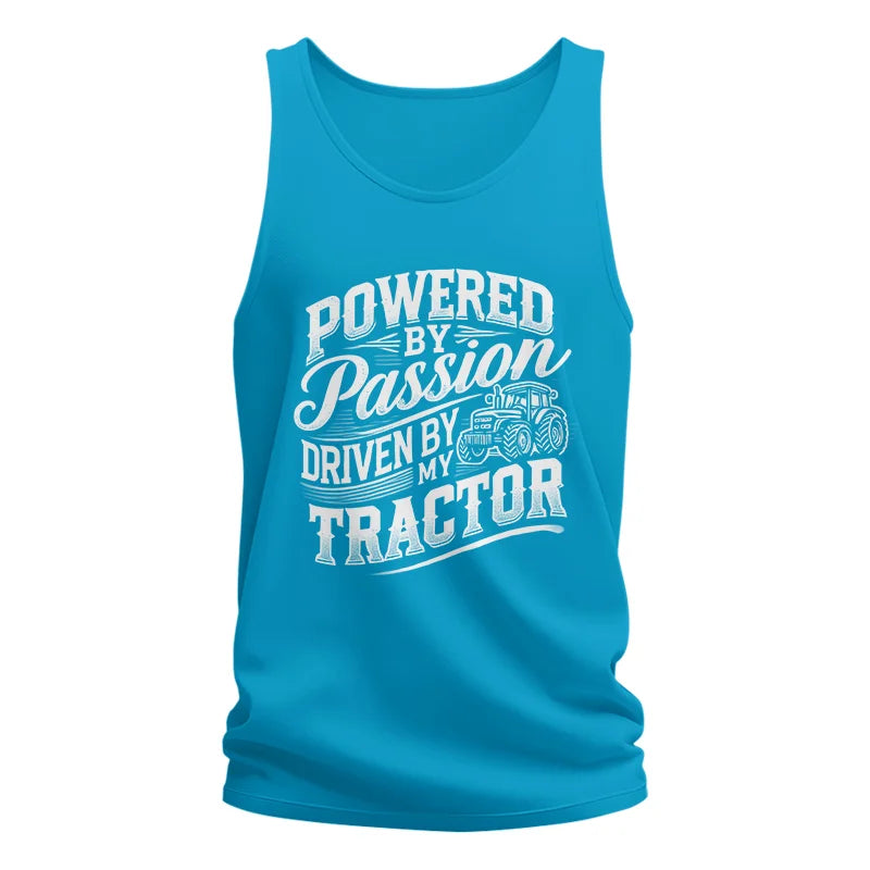 Image of Powered By Passion Driven By My Tractor 2 - Unisex Jersey Tank