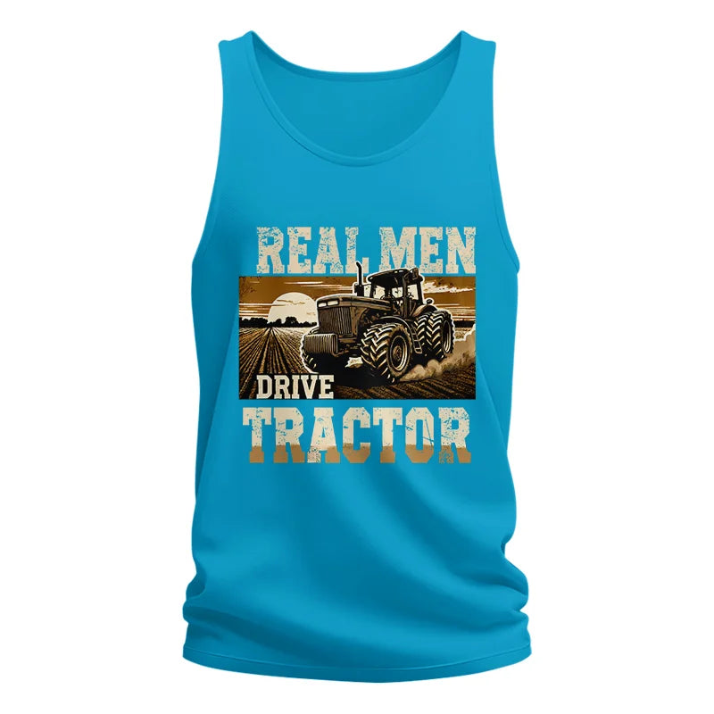 Real Men Drive Tractor - Unisex Jersey Tank