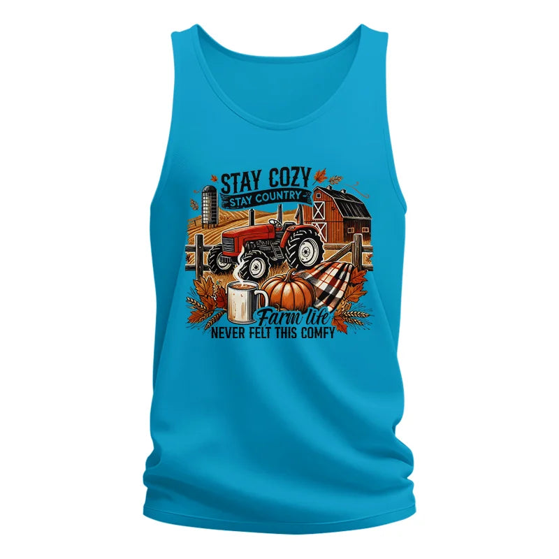 Image of Stay Cozy_Stay Country_Farm Life Never Felt This Comfy - Unisex Jersey Tank