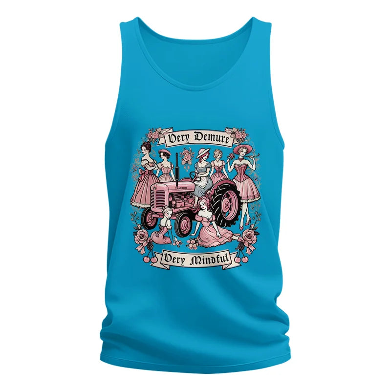 Very Demure Very Mindful Tractor - Unisex Jersey Tank