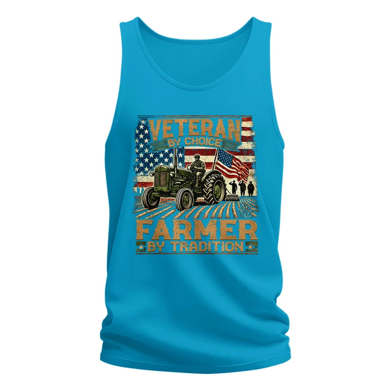 Image of Veteran Farmer Veteran By Choice_Farmer By Tradition - Unisex Jersey Tank