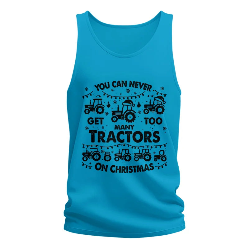 Image of You Can Never Get Too Many Tractors On Christmas - Unisex Jersey Tank