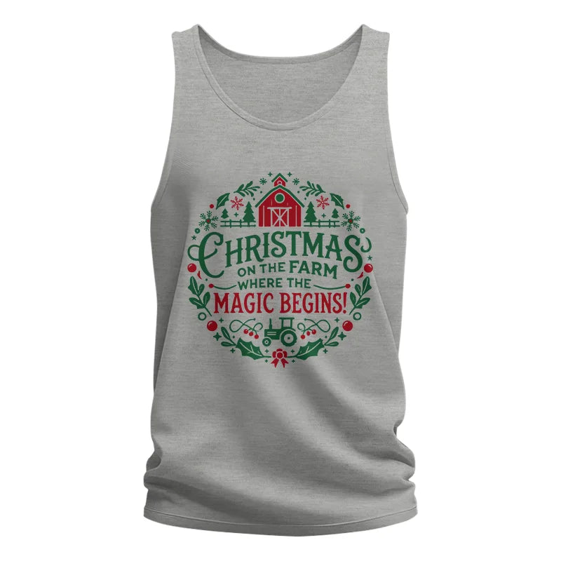 Christmas on the Farm Where the Magic Begins! 2 - Unisex Jersey Tank