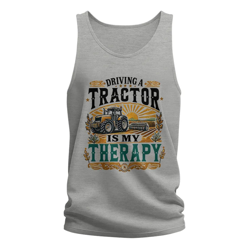 Driving A Tractor Is My Therapy - Unisex Jersey Tank